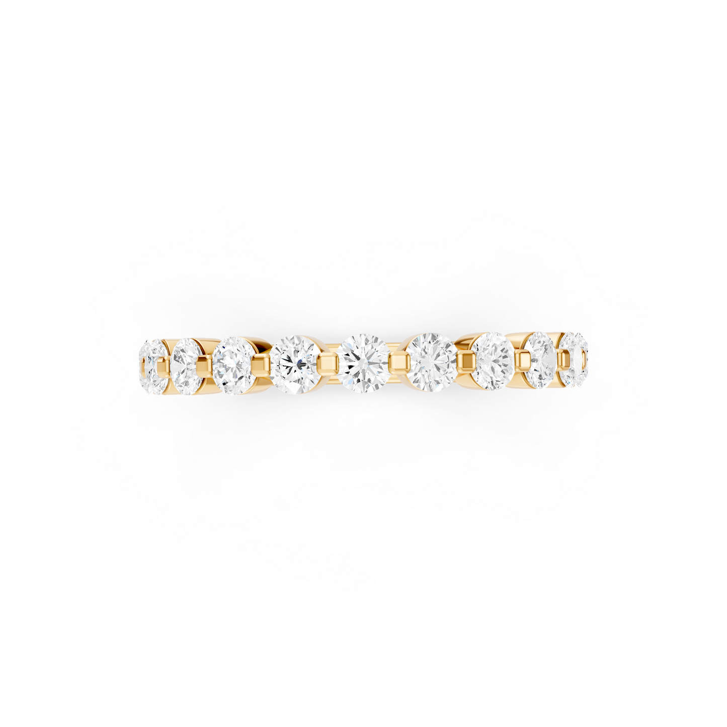 The Hadley - Round Diamond Shared-Prong Wedding Band