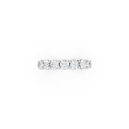 9 Stone Round Diamond Wedding Band