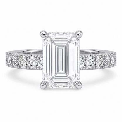Hidden Halo Diamond Pavé Engagement Ring