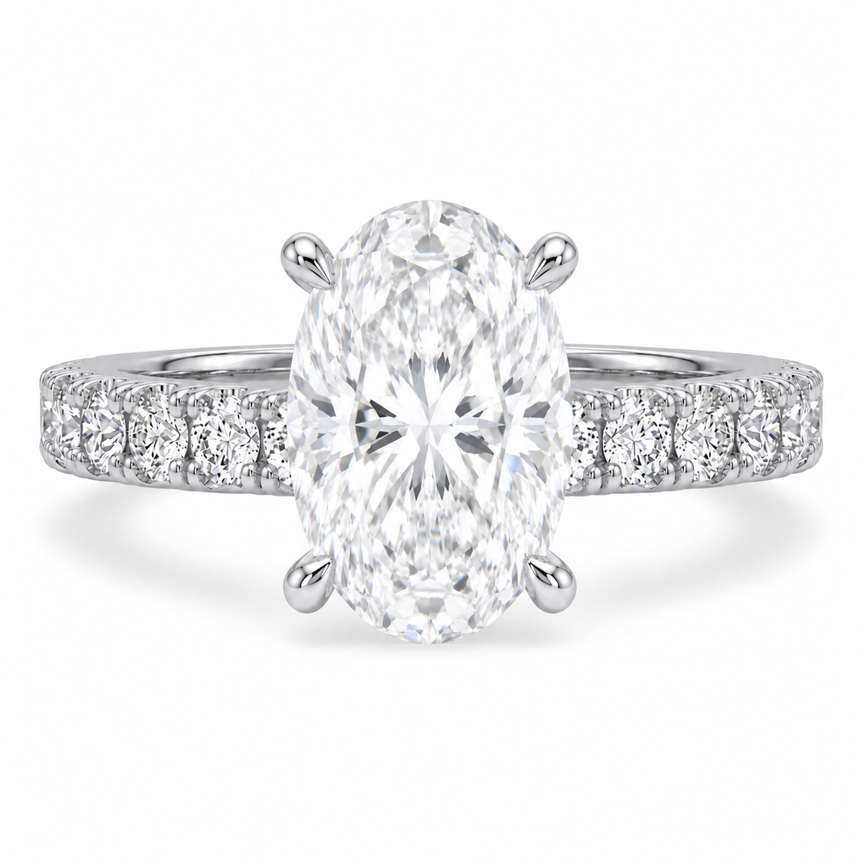 Hidden Halo Diamond Pavé Engagement Ring