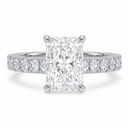 Hidden Halo Diamond Pavé Engagement Ring