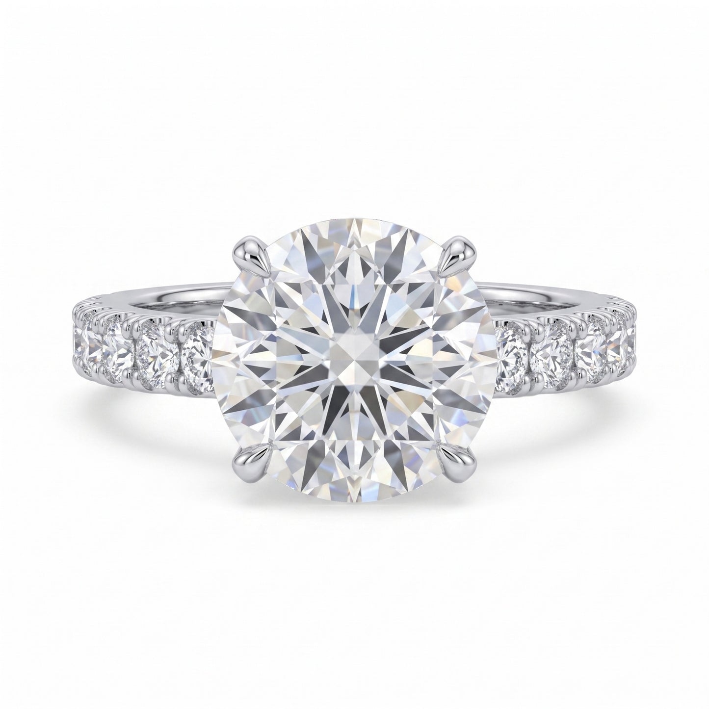 Hidden Halo Diamond Pavé Engagement Ring