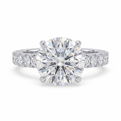Hidden Halo Diamond Pavé Engagement Ring