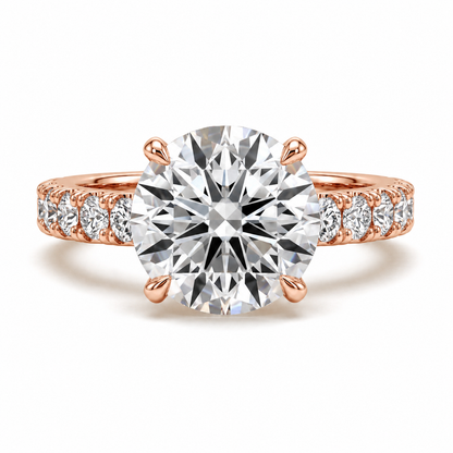 Hidden Halo Diamond Pavé Engagement Ring