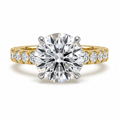 Hidden Halo Diamond Pavé Engagement Ring