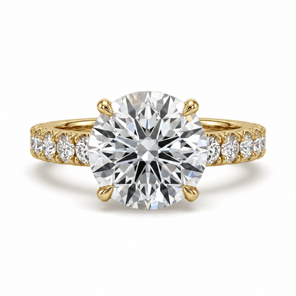Hidden Halo Diamond Pavé Engagement Ring