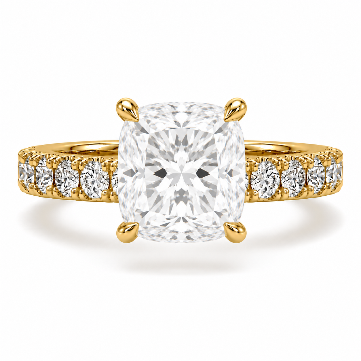 Hidden Halo Diamond Pavé Engagement Ring