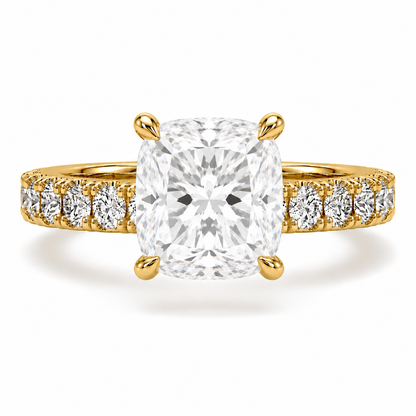 Hidden Halo Diamond Pavé Engagement Ring