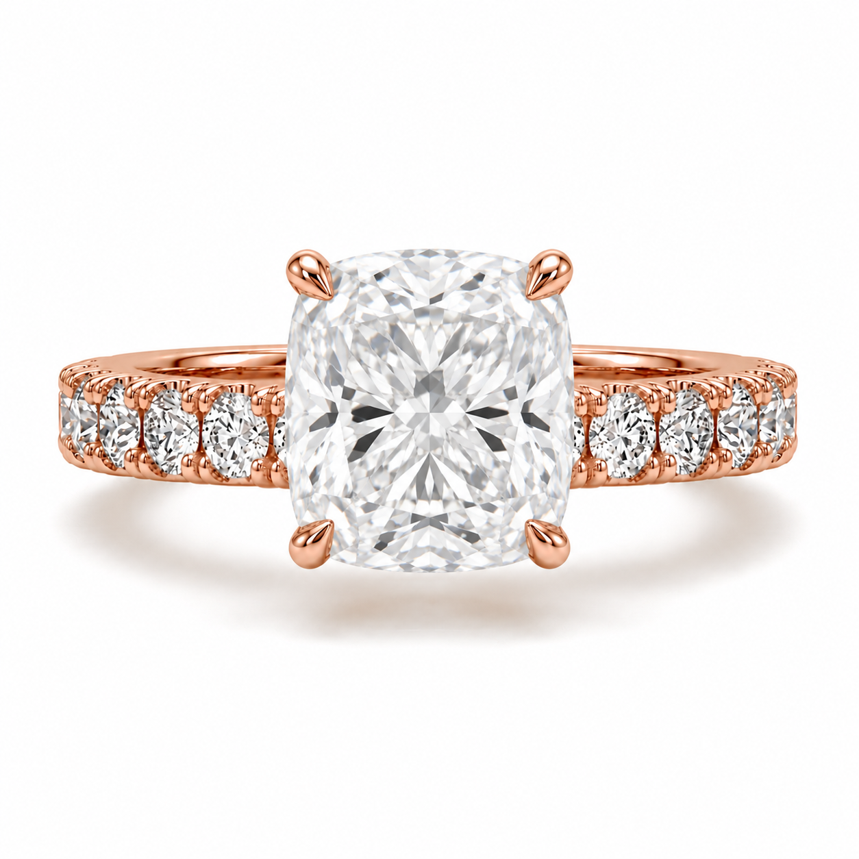 Hidden Halo Diamond Pavé Engagement Ring