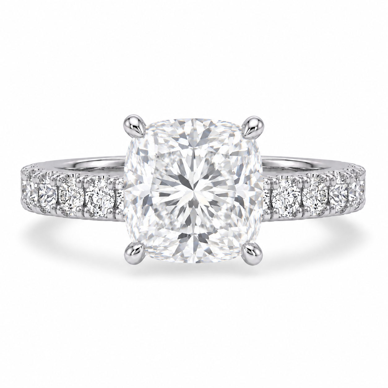 Hidden Halo Diamond Pavé Engagement Ring