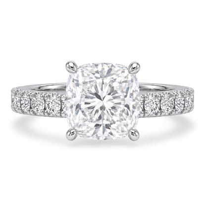 Hidden Halo Diamond Pavé Engagement Ring
