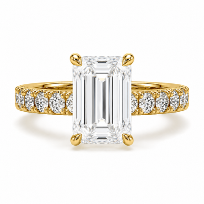 Hidden Halo Diamond Pavé Engagement Ring