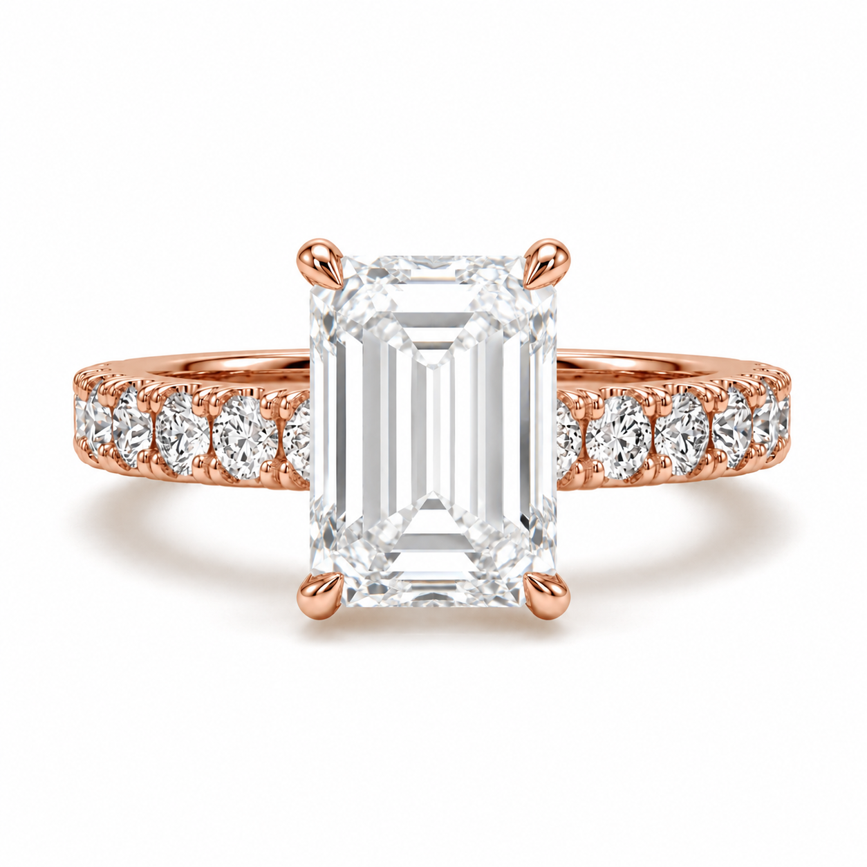 Hidden Halo Diamond Pavé Engagement Ring