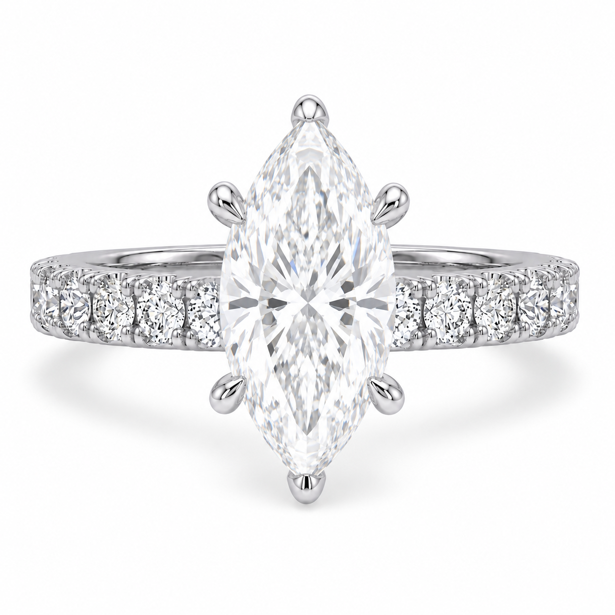 Hidden Halo Diamond Pavé Engagement Ring