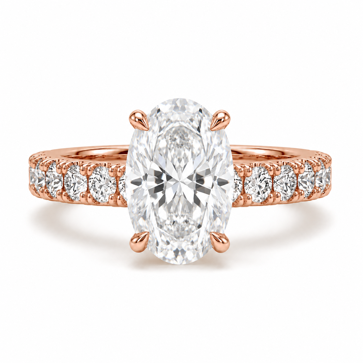 Hidden Halo Diamond Pavé Engagement Ring