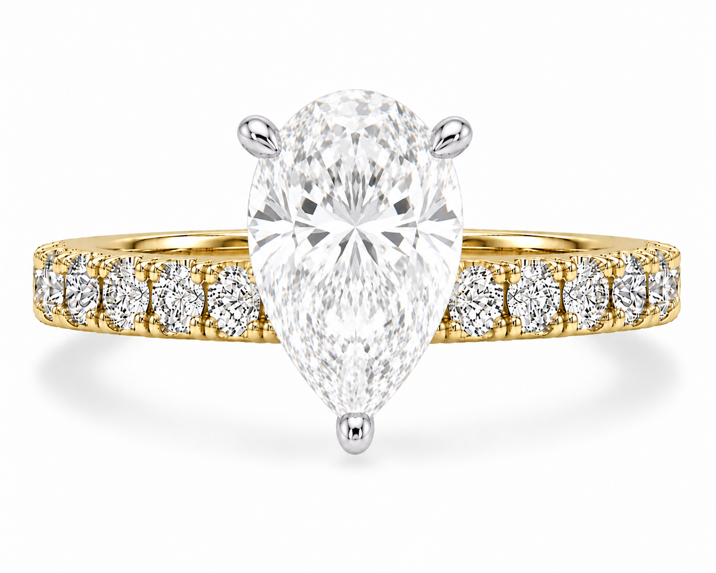 Hidden Halo Diamond Pavé Engagement Ring