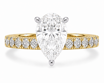 Hidden Halo Diamond Pavé Engagement Ring