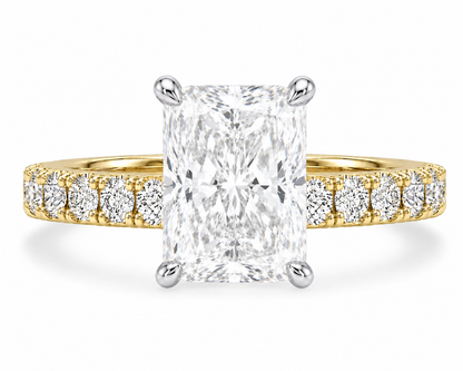 Hidden Halo Diamond Pavé Engagement Ring