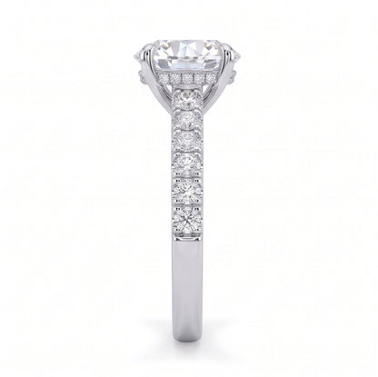 Hidden Halo Diamond Pavé Engagement Ring