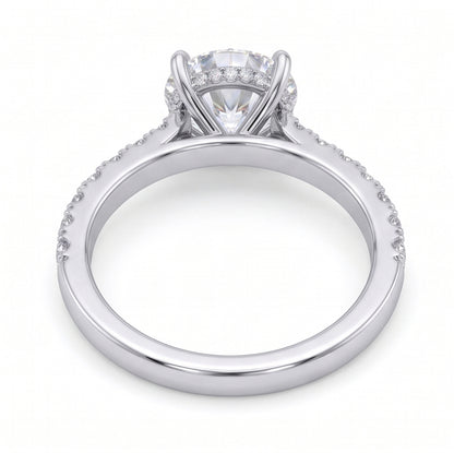 Hidden Halo Diamond Pavé Engagement Ring