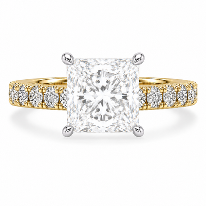 Hidden Halo Diamond Pavé Engagement Ring
